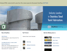 Tablet Screenshot of maritimewelding.com